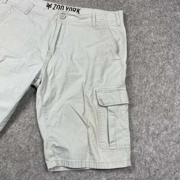Zoo York Long Cargo Shorts Mens 38 Ripstop Outdoor Utility Skater 13" - Picture 4 of 12